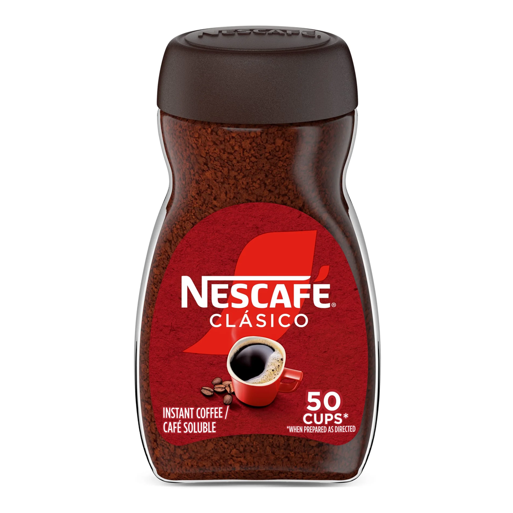 Кофе растворимый – Clasico темной обжарки (стекло) – 3,53 унции (100 г)