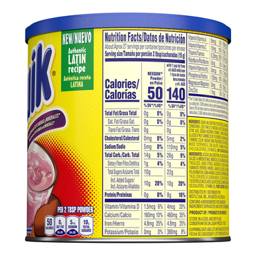 Растворимый какао-порошок Nesquick – Клубника – 14,1 унции (400 г)