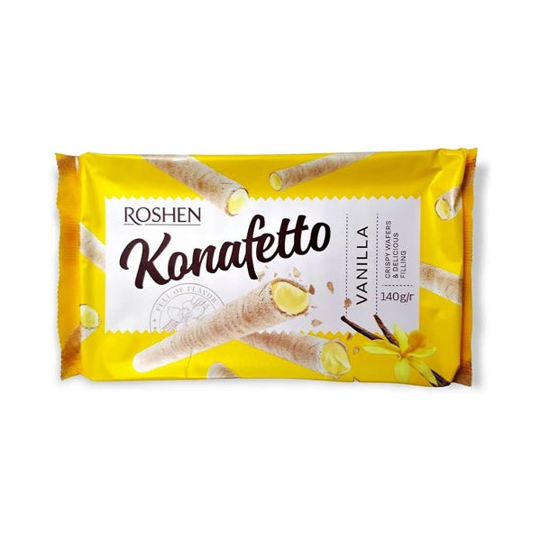 Wafers Roll Konafetto with Vanilla – 4.94 oz (140gr)