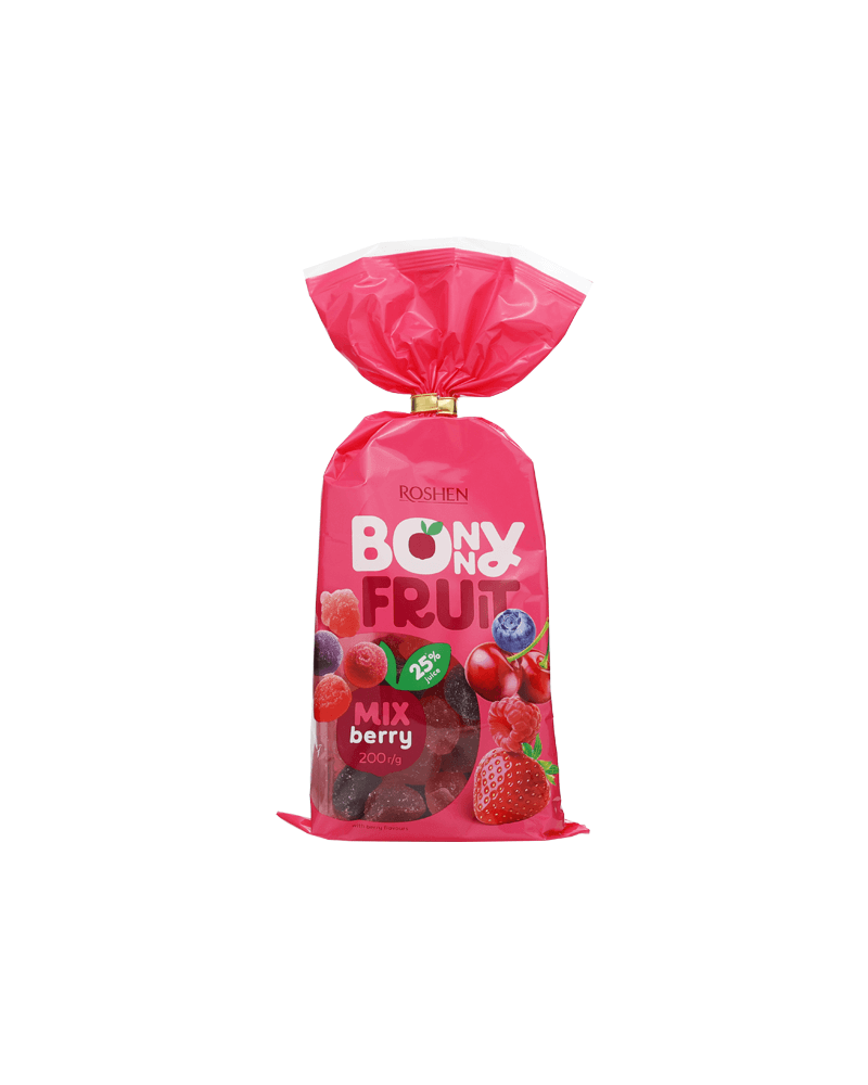 Конфеты желейные Bonny Fruit-Berry Mix – Упаковка – 7,05 унций (200 г)