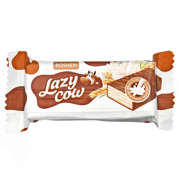 Candy Choco Wafers Lazy Cow Slivki Lenivki – approx 1lb