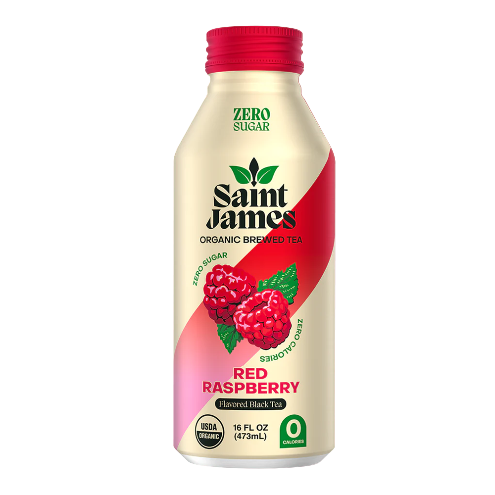 Organic Brewed Tea Black with Raspberry – 15.99 fl oz (473.0ml)