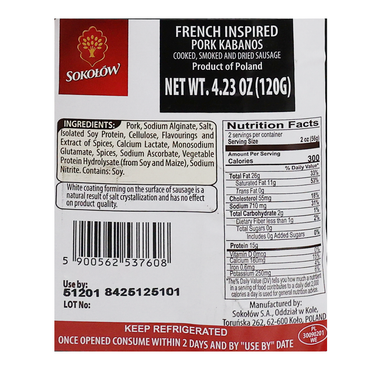 Pre Pack Kabanosy French – 4.23 oz (120gr)