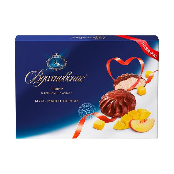 Marshmallow Dark Choco Peach And Mango – 8.64 oz (245gr)