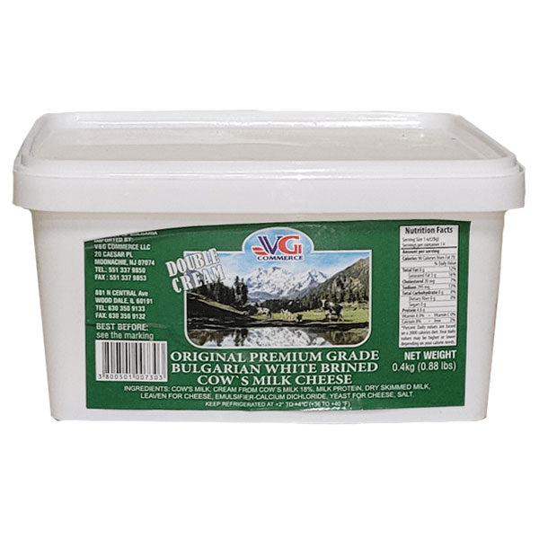 Bulgarian Cheese Cow Milk Double Creamy – Plastic – 14.11 oz (400gr)