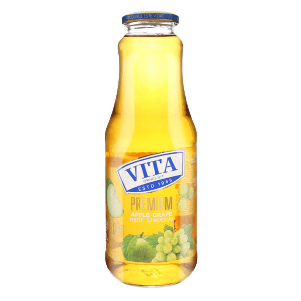 Сок яблочно-виноградный – стакан – 1,06 кварты – 33,81 жидких унции (1,0 л)