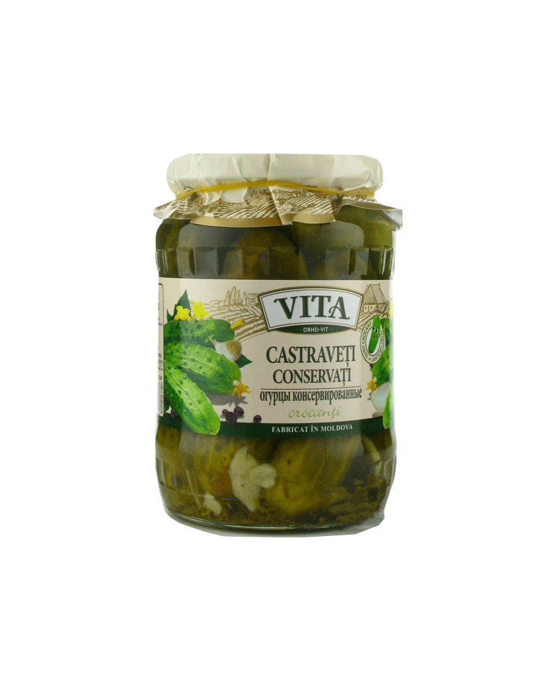 Vita - Canned (6-9cm) Cucumbers 670gr