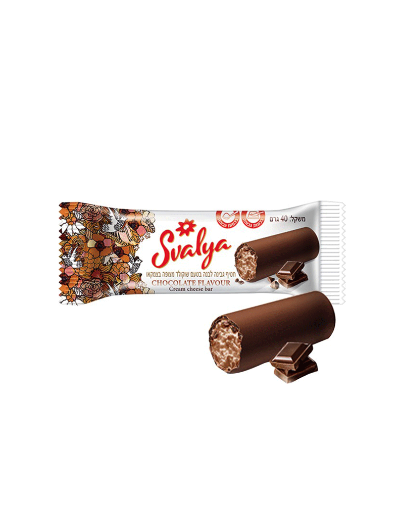 Svalya - Glazed Cheesebar Kosher-Chocolate 40gr