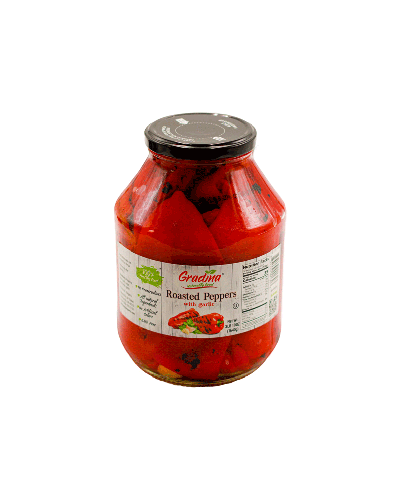 Gradina - Marinated Roasted Peppers With Garlic 1.6lt