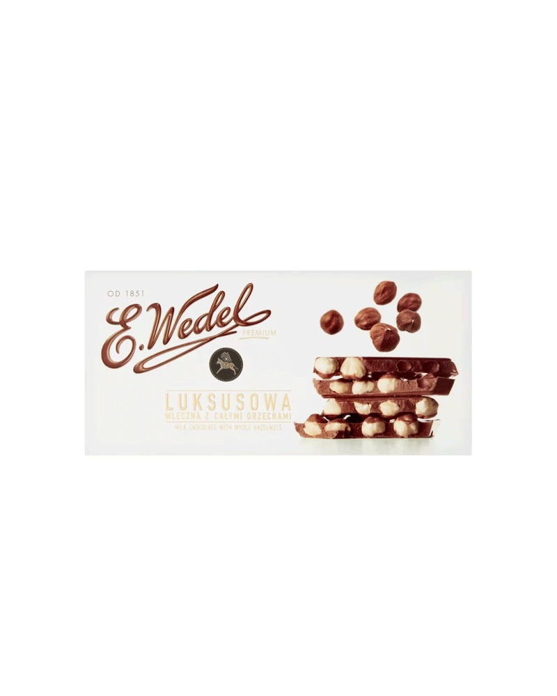 E.Wedel - Chocolate (Luxury) Milk W/Hazelnuts 100gr