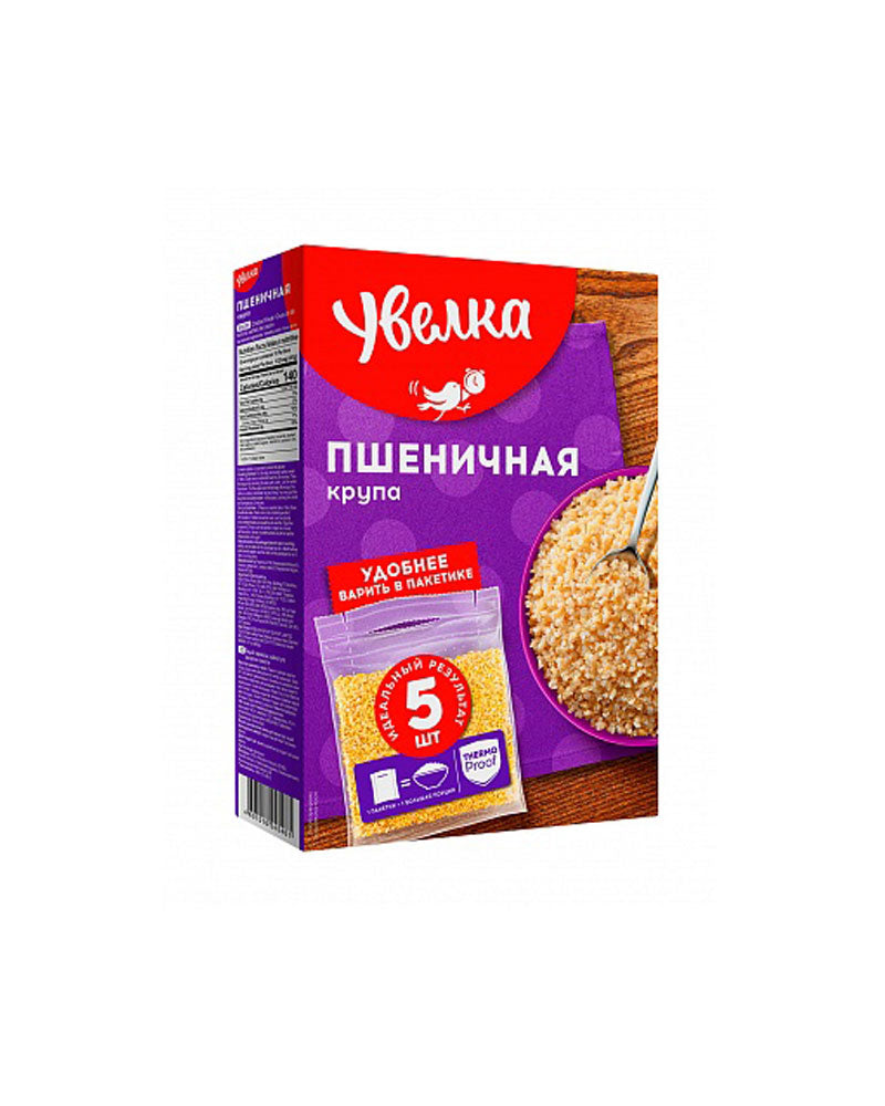 Uvelka - Wheat grits (Boil Bag) 5*80gr