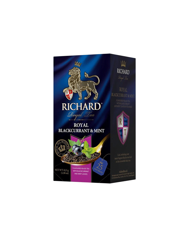 Richard - Tea Black Royal-Blackcurrant&amp;Mint 25tb