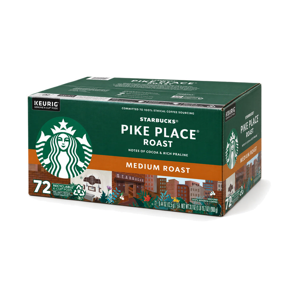 Coffee K-Cup Pods Pike Place Medium Roast – 72 ct