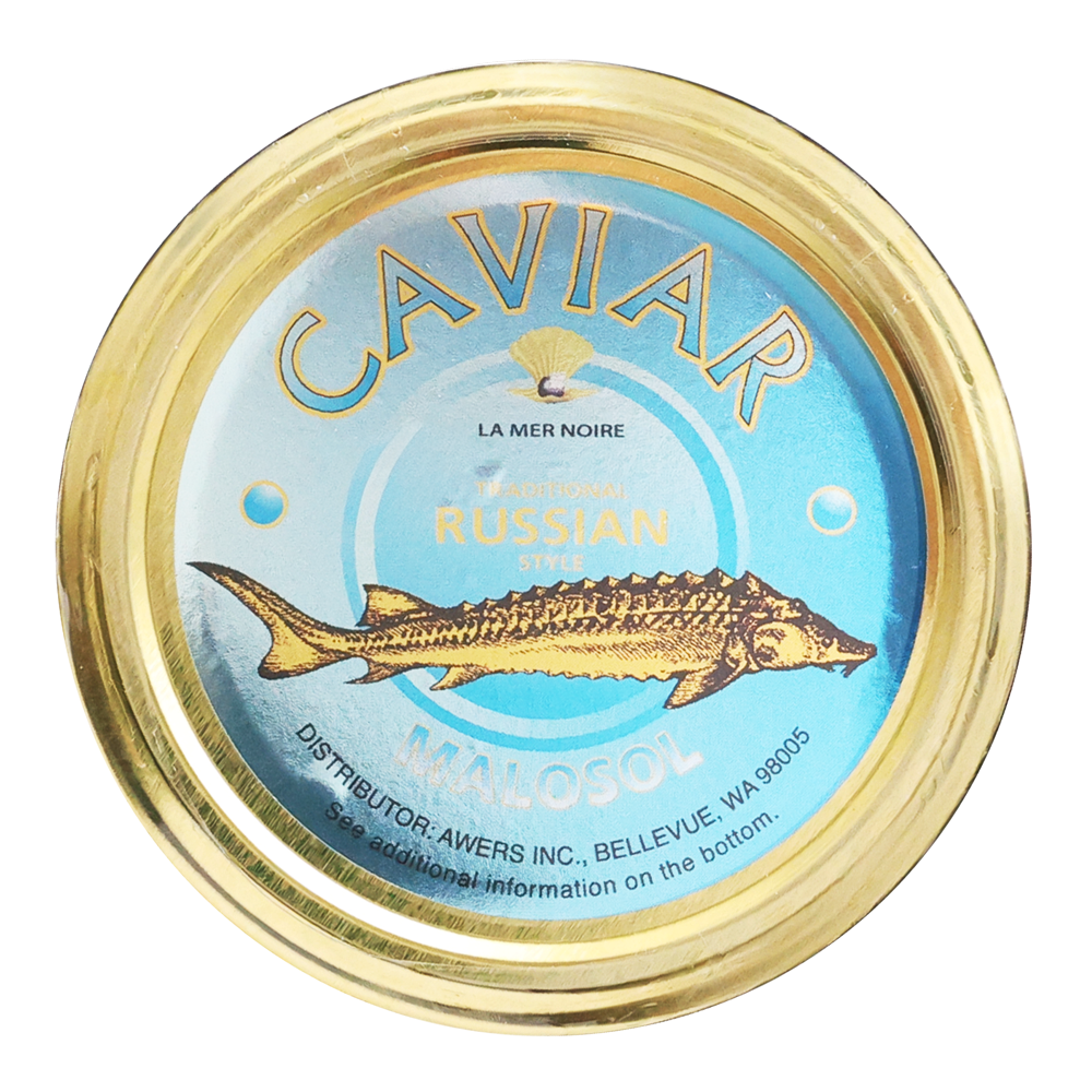 Black Caviar Siberian Sturgeon –  Glass – 3.53 oz (100gr)