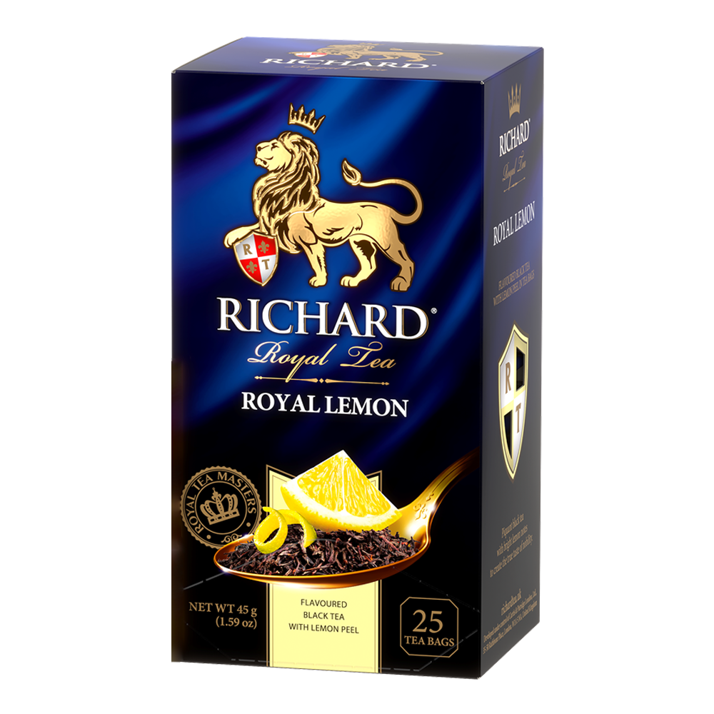 Tea Black Royal Lemon – Box – 25 Tea Bags – 2.2 oz (62 gr)