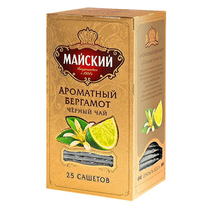Tea Black with Bergamot –  25 Tea Bags – 2.2 oz (62 gr)