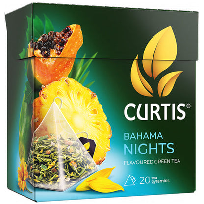 Tea green Bahama Nights –  20 Tea Bags (3D) – 2.2 oz (62 gr)