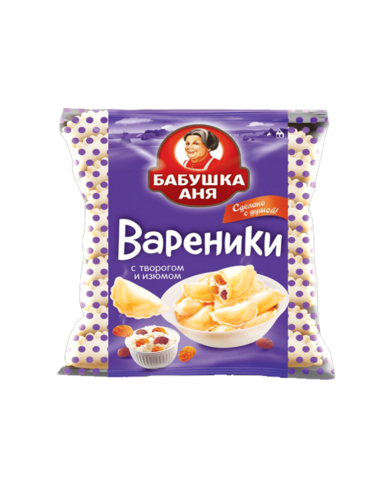 Babushka Anya - Pierogies w/ Cottage Cheese &amp; Raisins 450gr