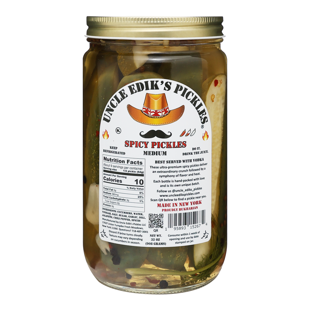 Pickled Cucumbers Homestyle Spicy – 32 oz (907gr)