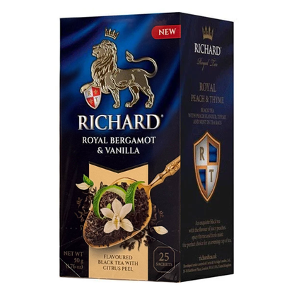 Black Tea – Royal, Bergamot and Vanilla – 25 Tea Bags – 2.2 oz (62 gr)