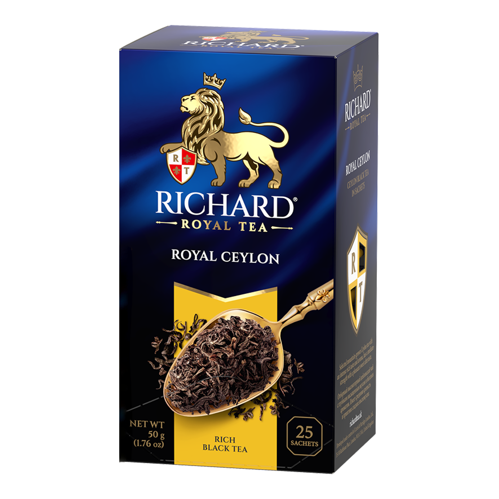 Tea Black Royal Ceylon – Box – 25 Tea Bags – 2.2 oz (62 gr)