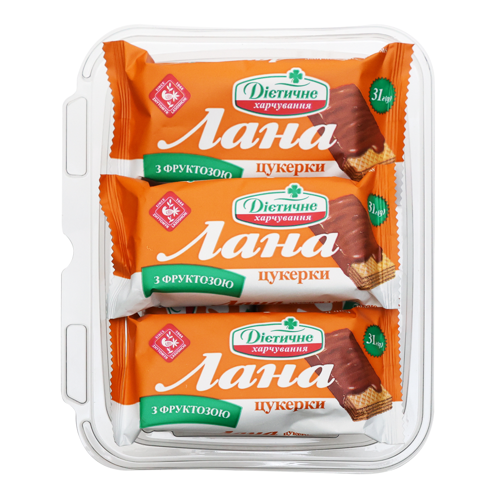 Zhitomir Candy Chocolate Wafers Lana with Fructose – Sugar Free – approx 1lb