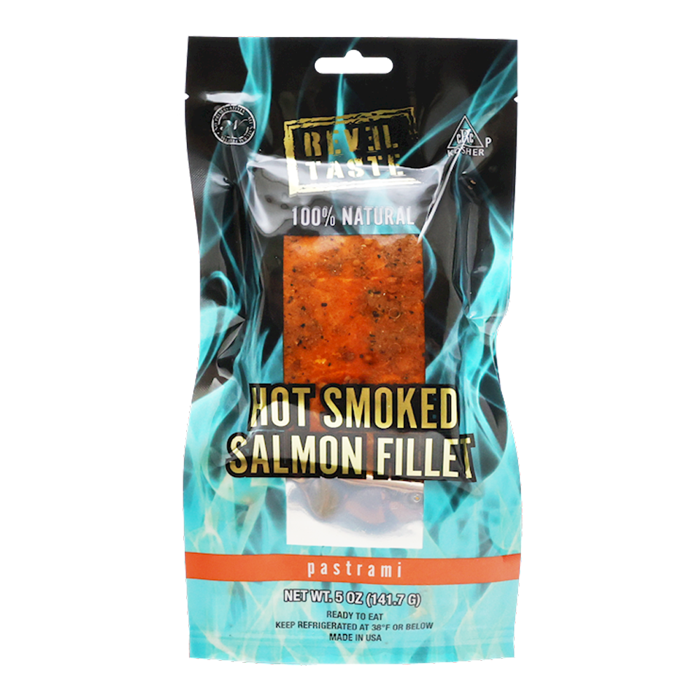 Hot Smoked Salmon Patrami – 5 oz (142 gr)