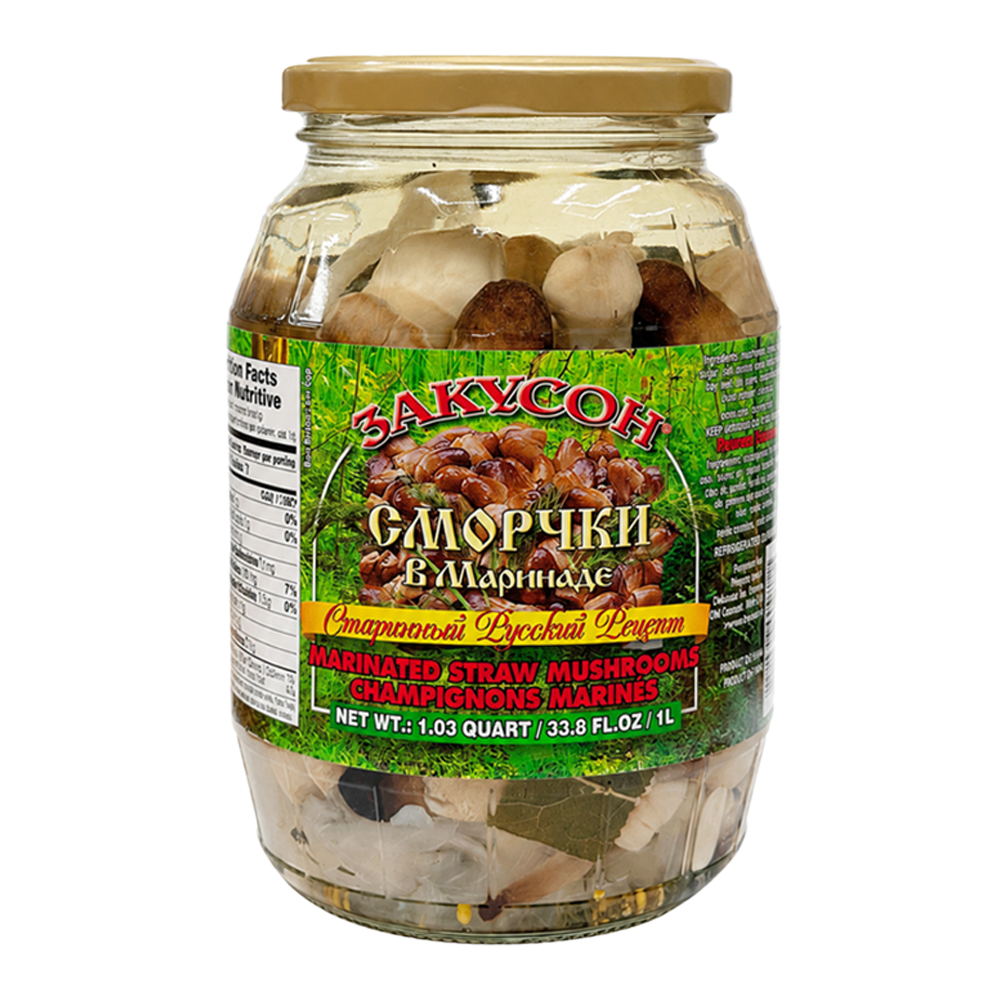 Marinated Straw Mushrooms – 33.81 fl oz (1 L)