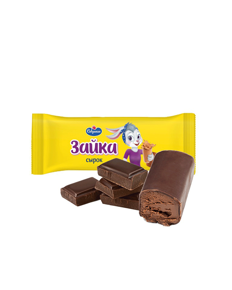 Savushkin - Glazed Cheesebar Zaika With Choco 40gr