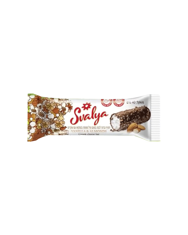 Svalya - Glazed Cheesebar Kosher-Vanilla and Almonds 40gr