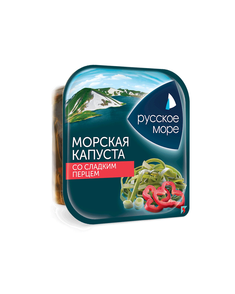 Russian Sea - Seaweed Salad Marinated Onion and Pepper 200gr