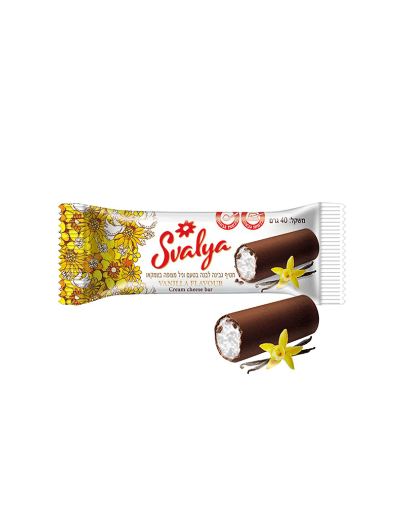 Svalya - Glazed Cheesebar Kosher-Vanilla 40gr