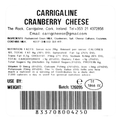 Cheese Cranberry Wedge – 5.19 oz (147 gr)