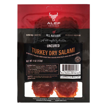 Salami Dry Turkey –  Sliced – 3.99 oz (113gr)