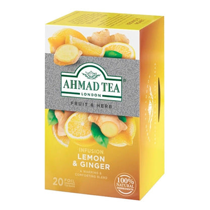 Tea Herbal Lemon and Ginger –  20 Tea Bags – 1.9 oz (54 gr)