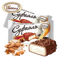 Конфеты шоколадные десертные «Суфаэль» сливочные с измельченным миндалем – около 1 фунта