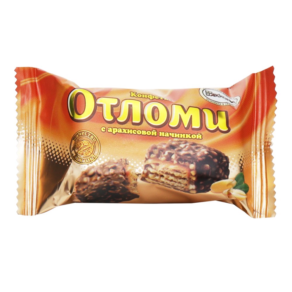 Цукерки Choco Wafers Otlomi з арахісом – Жовті – 1 фунт (453 г)