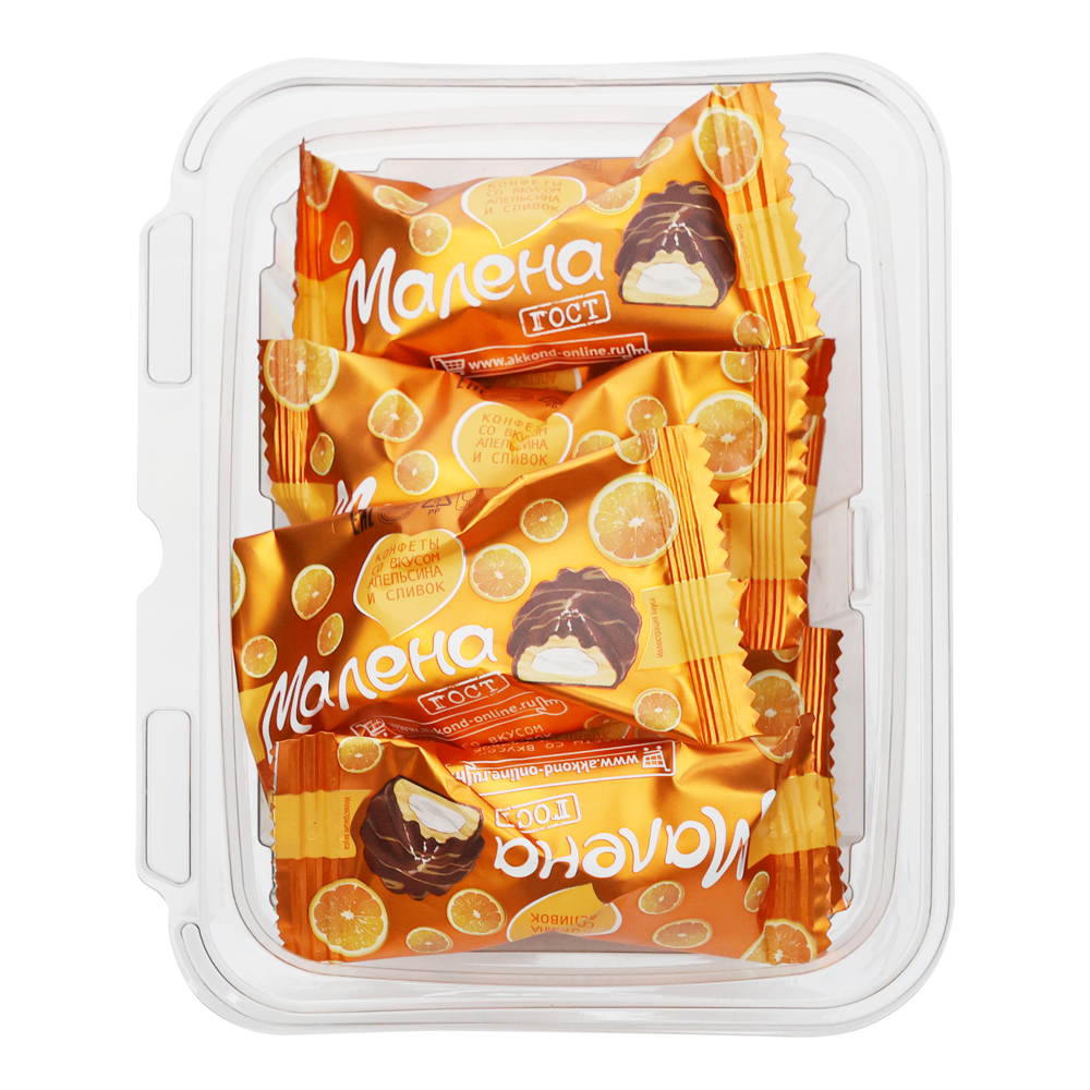 Candy Choco Marshmallow Malena – With Orange & Cream – 1lb (453gr)