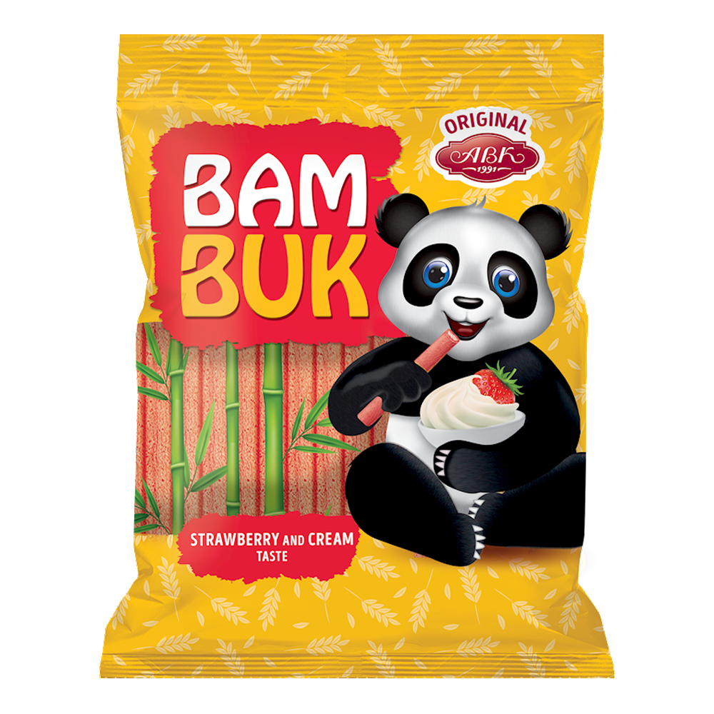 Multicereal Sticks Bambuk – With Strawberry – 160 gr