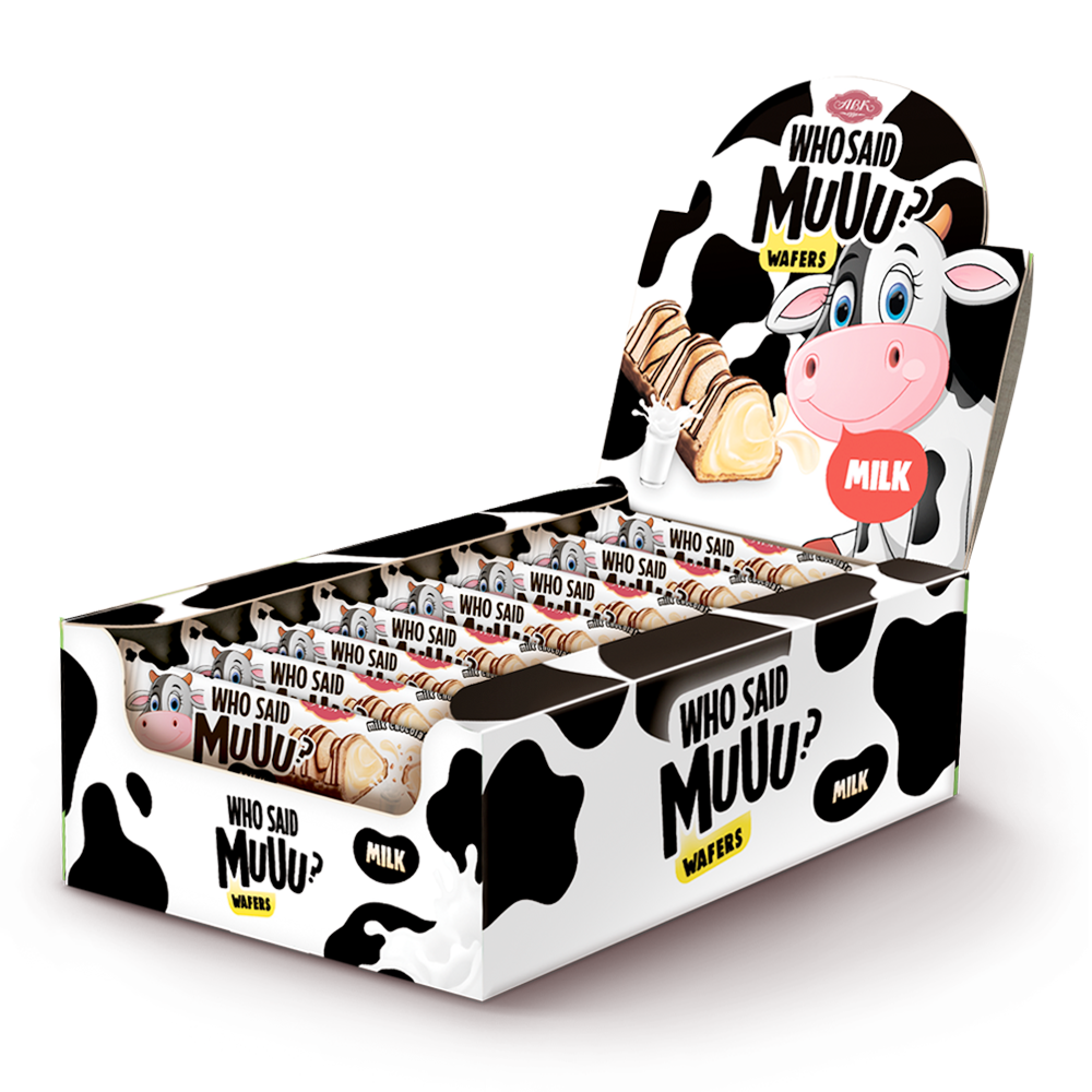 Wafers Bar Who Said Muu? with Milk – 0.78 oz (22 gr)