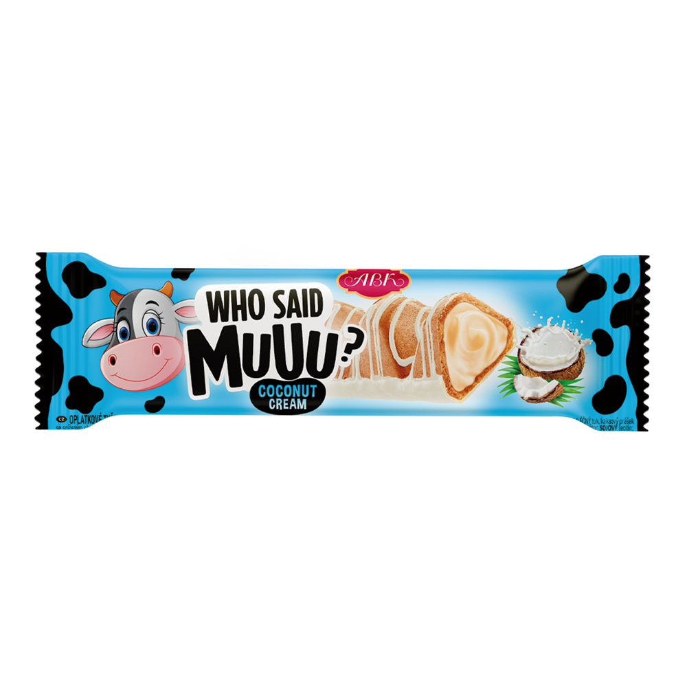 Wafers Bar Who Said Muu? with Coconut Cream – 0.78 oz (22 gr)
