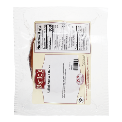 Meat Smoked Bacon Rolled –  Pre Pack –   Sold by Weight