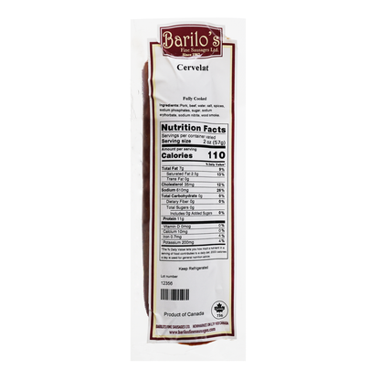 Salami Cooked Cervelat –  Pre Pack –   Sold by Weight