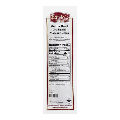 Salami Dry Moskovskaya –  Pre Pack –   Sold by Weight