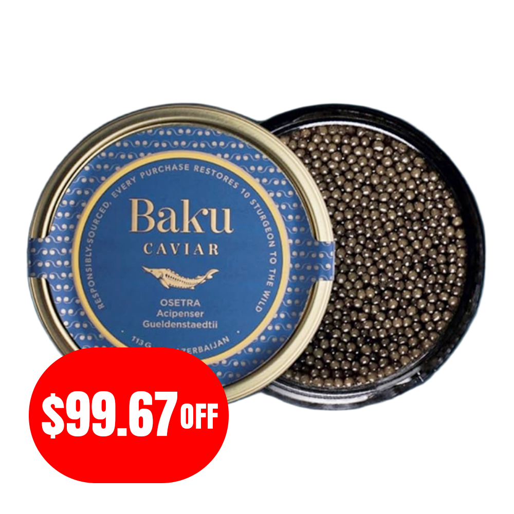 Black Caviar Osetra – Glass – 4 oz (113 gr)