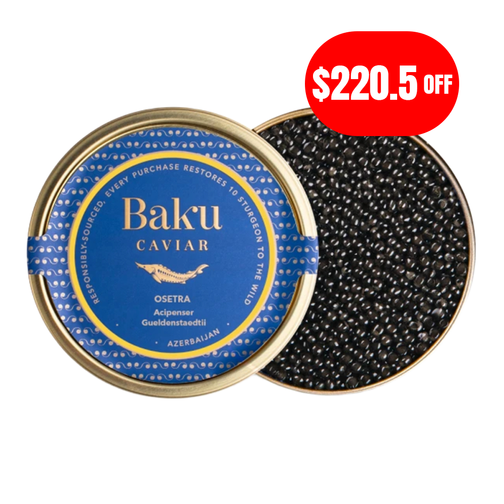 Black Caviar Osetra – Tin – 8.82 oz (250 gr)