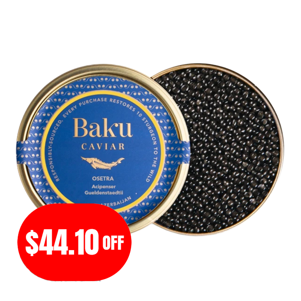 Black Caviar Osetra – Tin – 1.76 oz (50 gr)