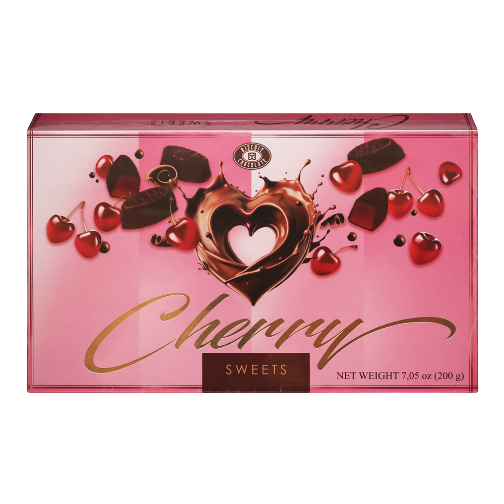 Candy Gift Box Cherry in Choco – 7.05 oz (200gr)
