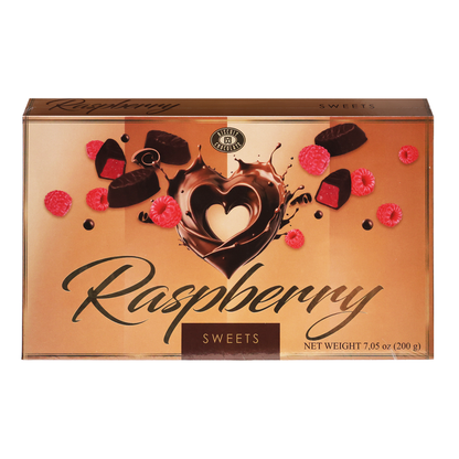 Candy Gift Box Raspberry in Choco – 7.05 oz (200gr)