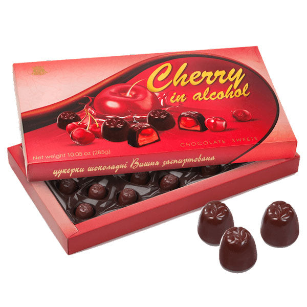 Candy Gift Box Cherry in Spirit – 10.05 oz (285gr)